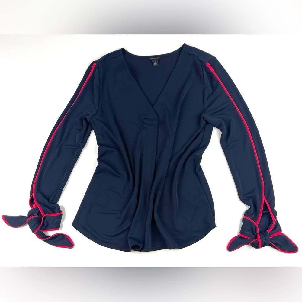 Women’s Blue Ann Taylor Long Sleeve Blouse Size SP